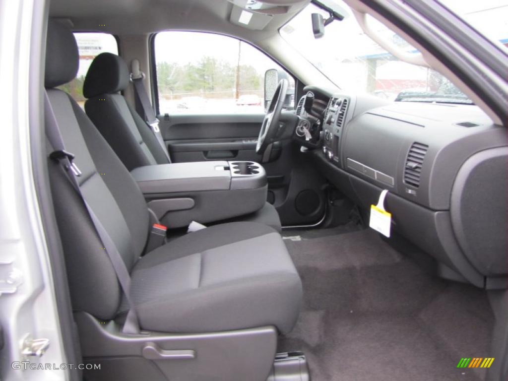 Ebony Interior 2011 Chevrolet Silverado 2500HD LT Crew Cab 4x4 Photo #43436891