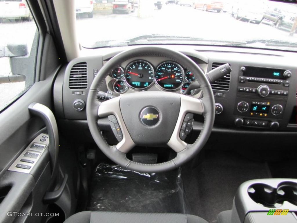 2011 Chevrolet Silverado 2500HD LT Crew Cab 4x4 Ebony Dashboard Photo #43436915