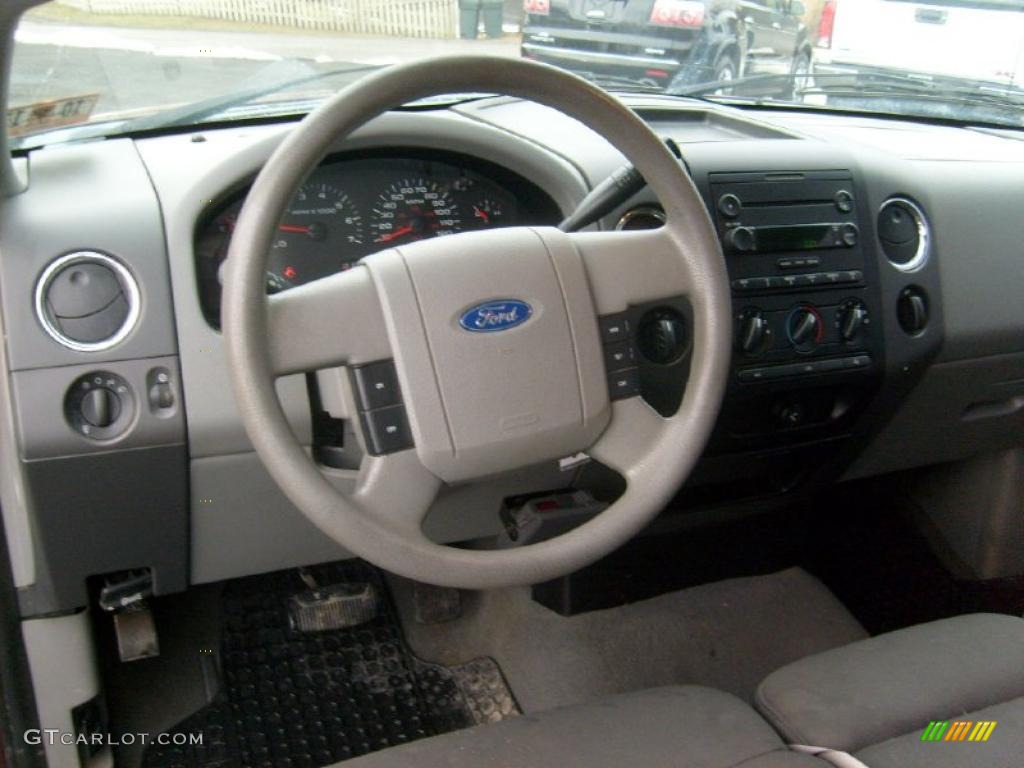 2005 F150 XLT SuperCab 4x4 - Dark Toreador Red Metallic / Medium Flint/Dark Flint Grey photo #14