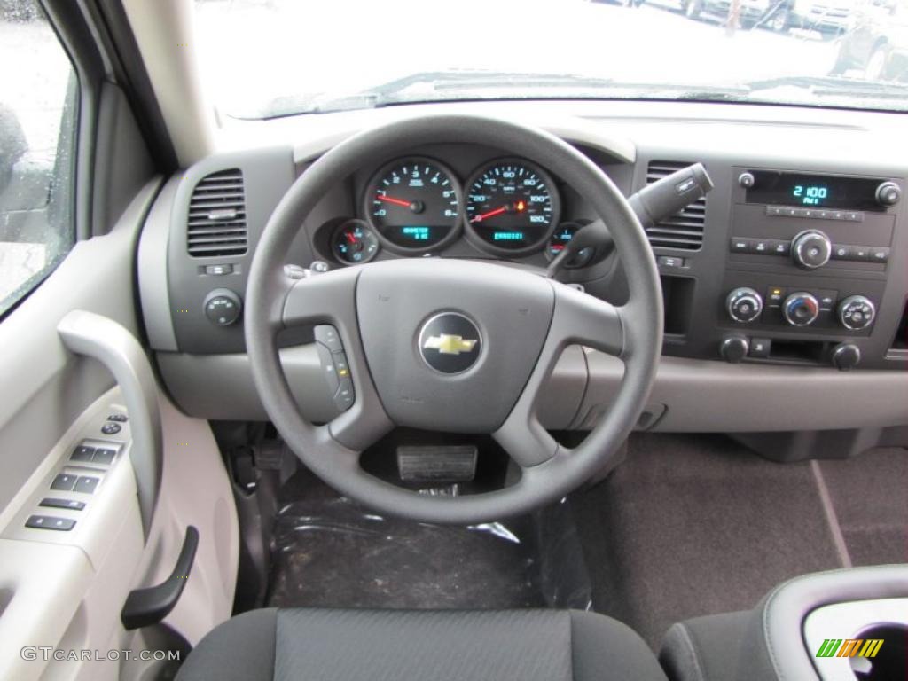 2011 Silverado 1500 Extended Cab - Sheer Silver Metallic / Dark Titanium photo #13