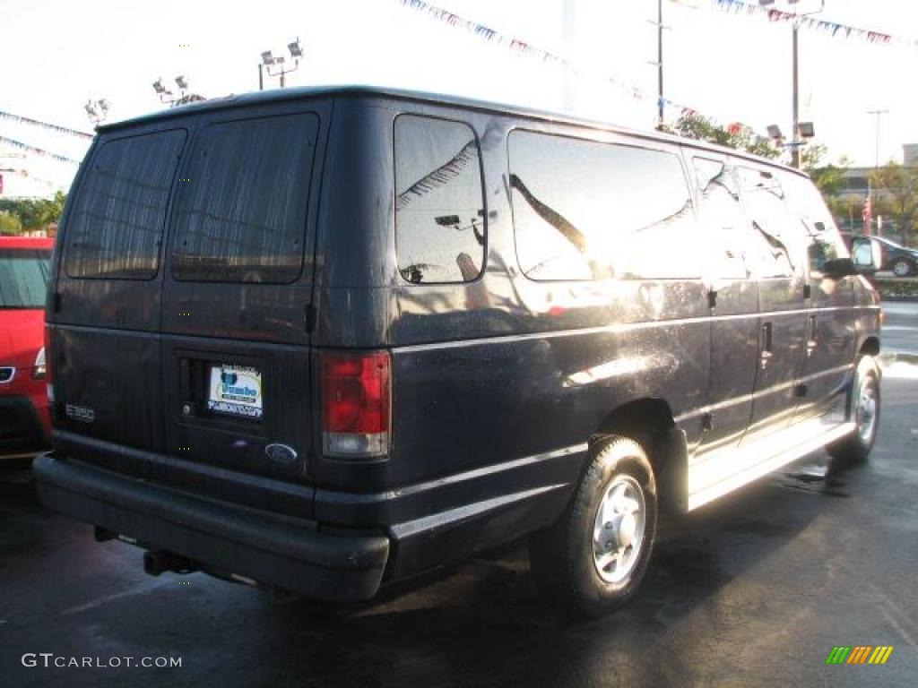 2003 E Series Van E350 Super Duty XLT Extended Passenger - True Blue Metallic / Medium Flint photo #10