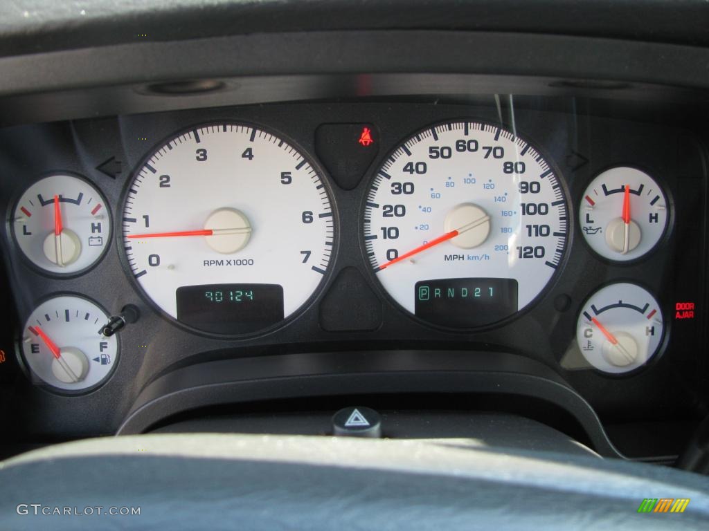 2002 Dodge Ram 1500 SLT Quad Cab Gauges Photo #43438434