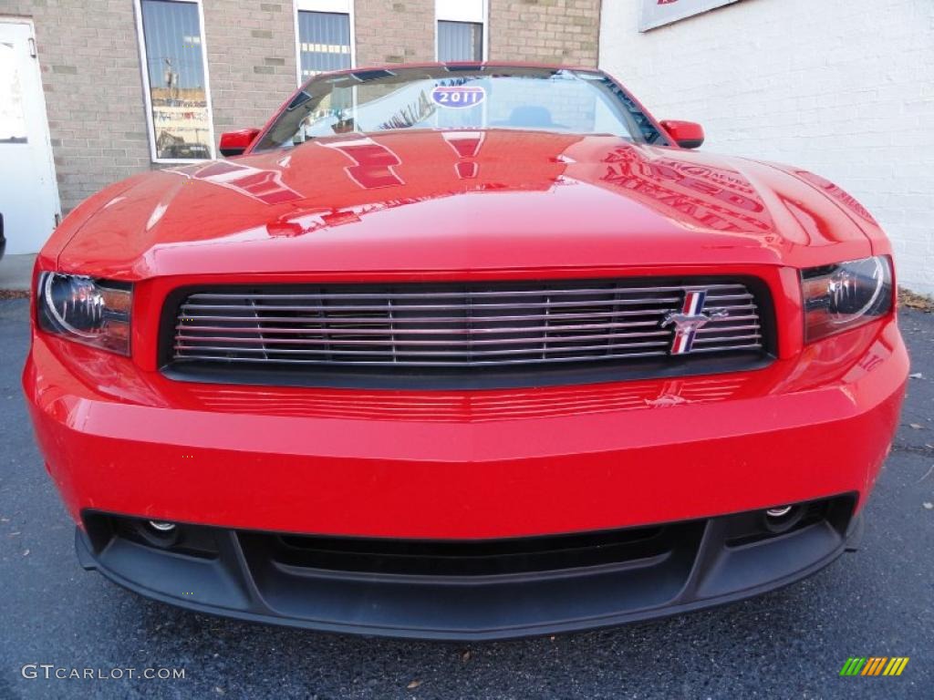 2011 Mustang GT/CS California Special Convertible - Race Red / Charcoal Black photo #2