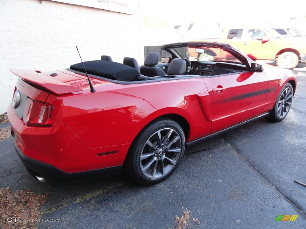2011 Mustang GT/CS California Special Convertible - Race Red / Charcoal Black photo #3