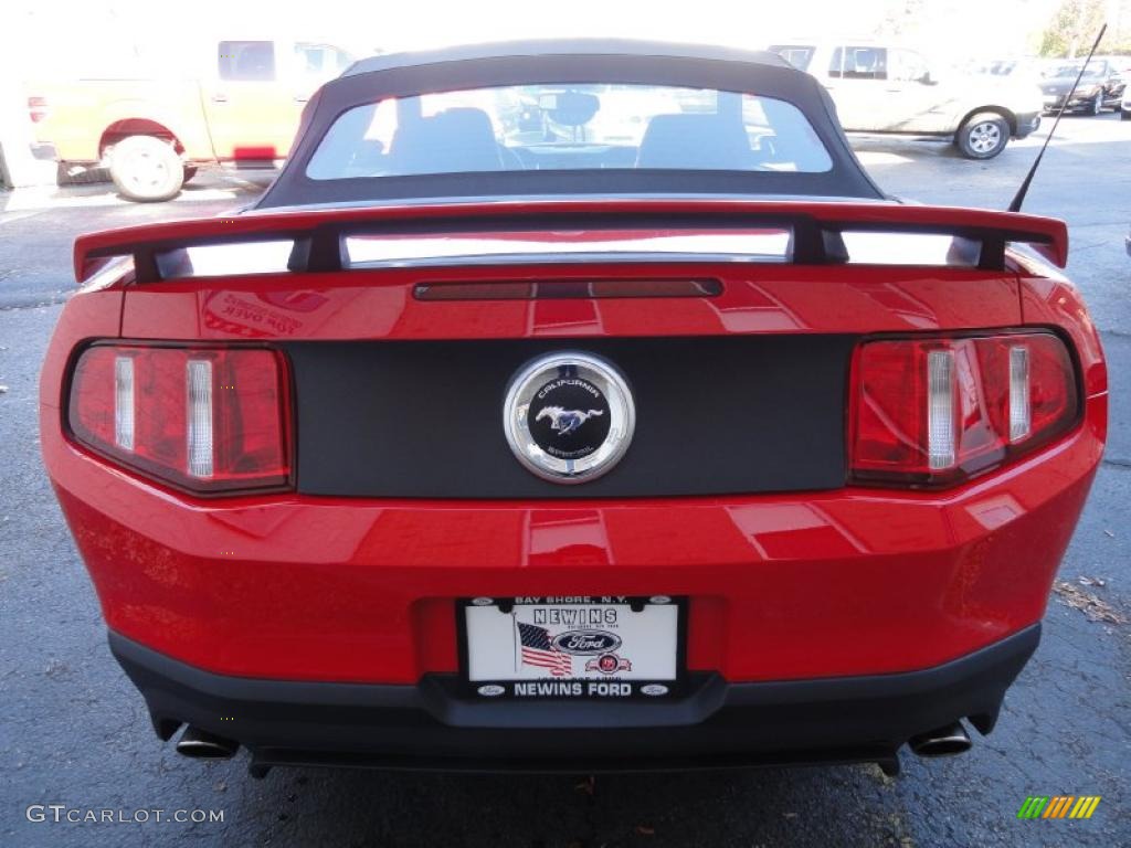 2011 Mustang GT/CS California Special Convertible - Race Red / Charcoal Black photo #4