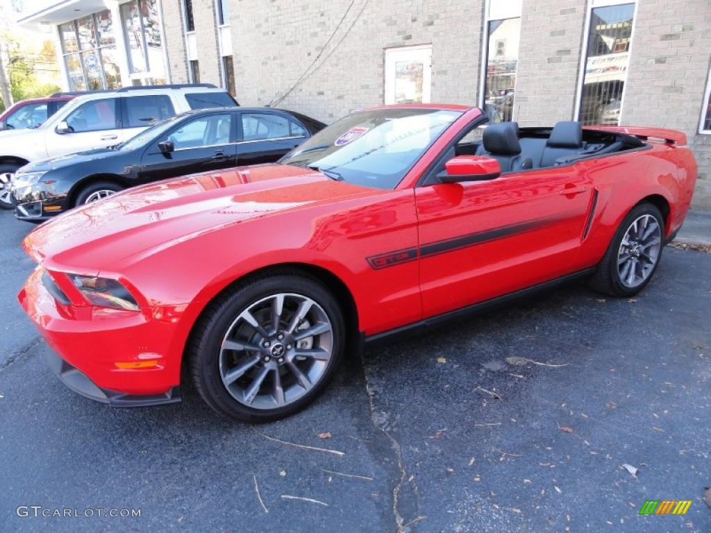 2011 Mustang GT/CS California Special Convertible - Race Red / Charcoal Black photo #5