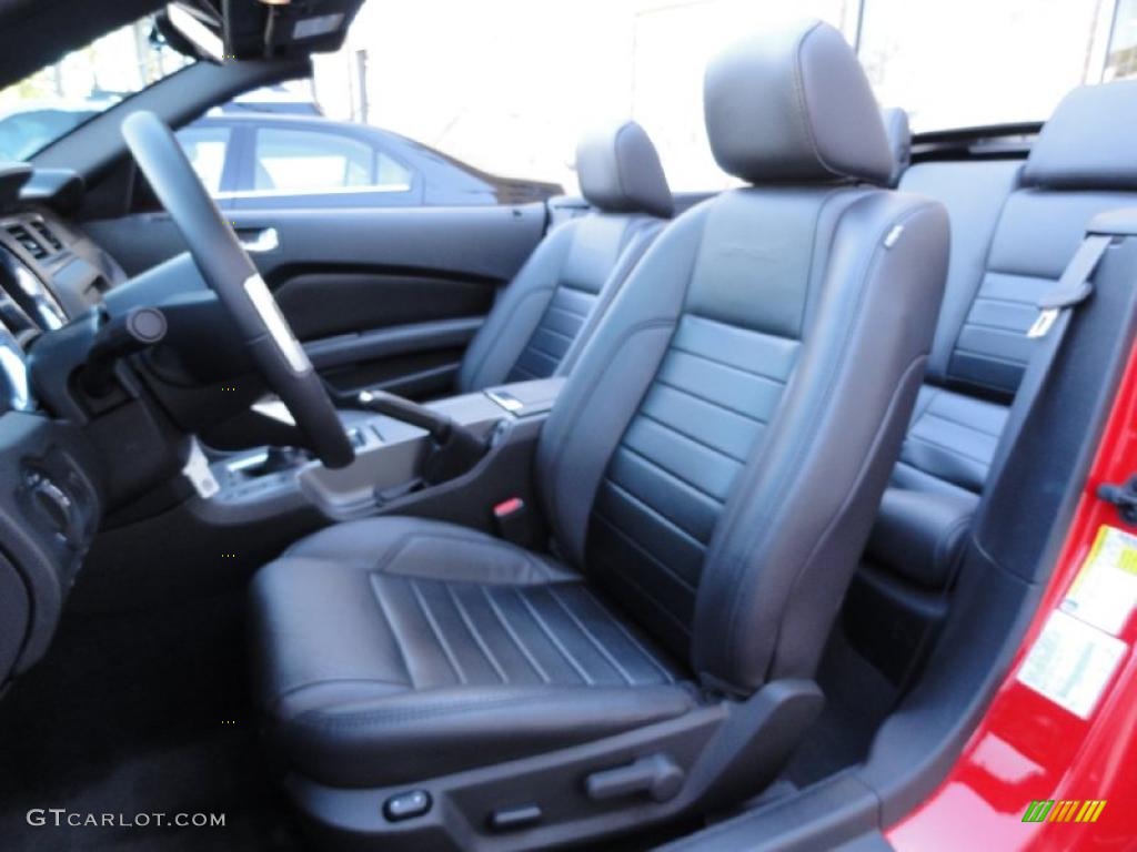 Charcoal Black Interior 2011 Ford Mustang GT/CS California Special Convertible Photo #43438846
