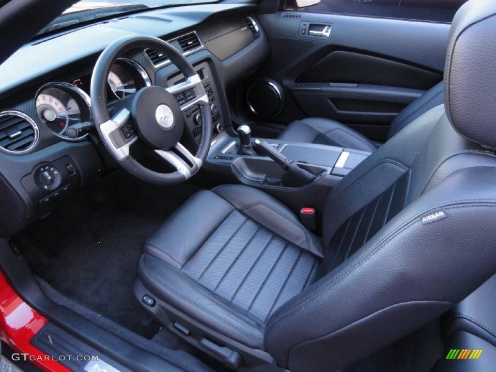 Charcoal Black Interior 2011 Ford Mustang Gt Cs California