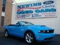2010 Grabber Blue Ford Mustang GT Premium Convertible  photo #1