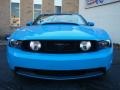 2010 Grabber Blue Ford Mustang GT Premium Convertible  photo #2