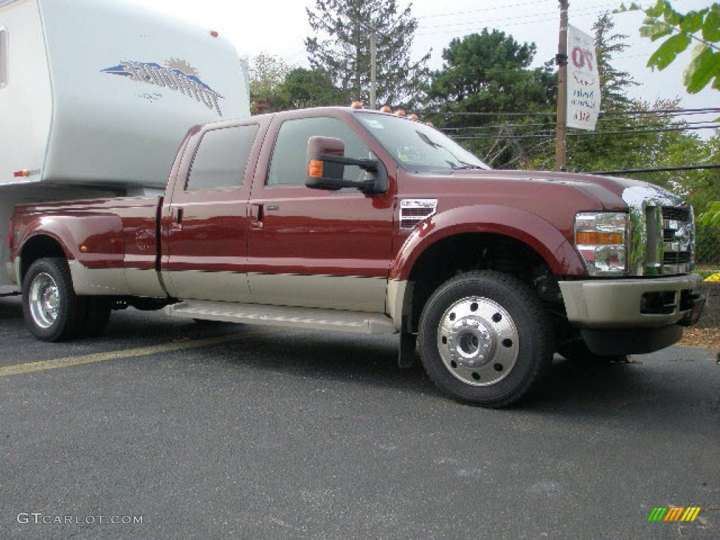 2008 F450 Super Duty King Ranch Crew Cab 4x4 Dually - Dark Copper Metallic / Chaparral Leather photo #1