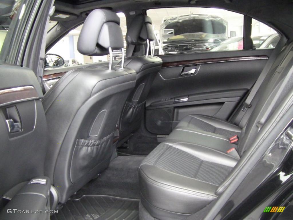 Black Interior 2008 Mercedes-Benz S 63 AMG Sedan Photo #43444100