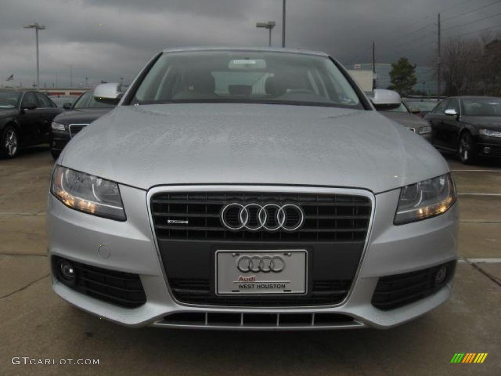 2011 A4 2.0T quattro Sedan - Ice Silver Metallic / Light Gray photo #2