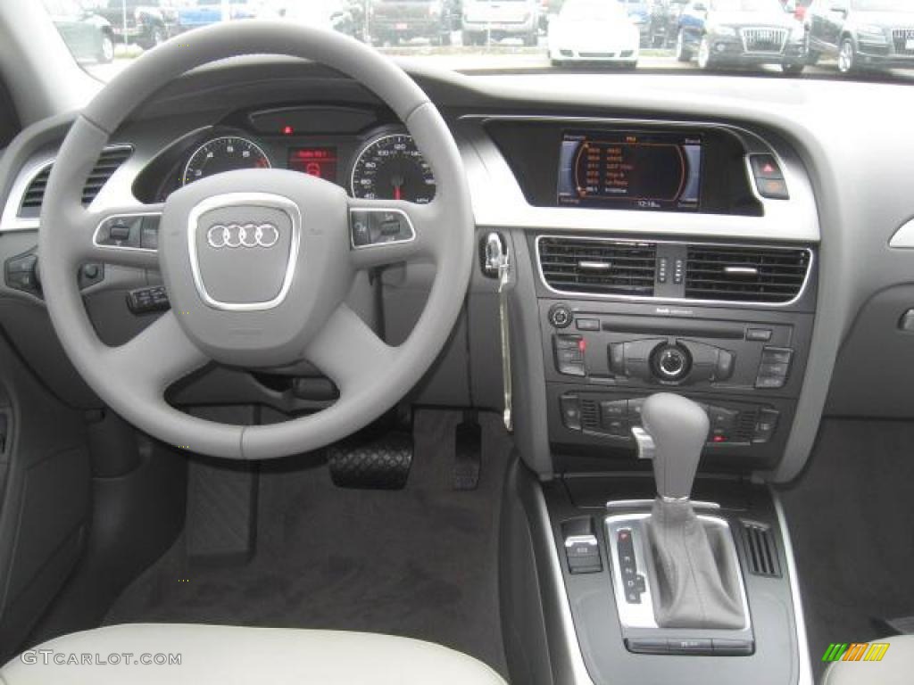 2011 Audi A4 2.0T quattro Sedan Light Gray Dashboard Photo #43446136