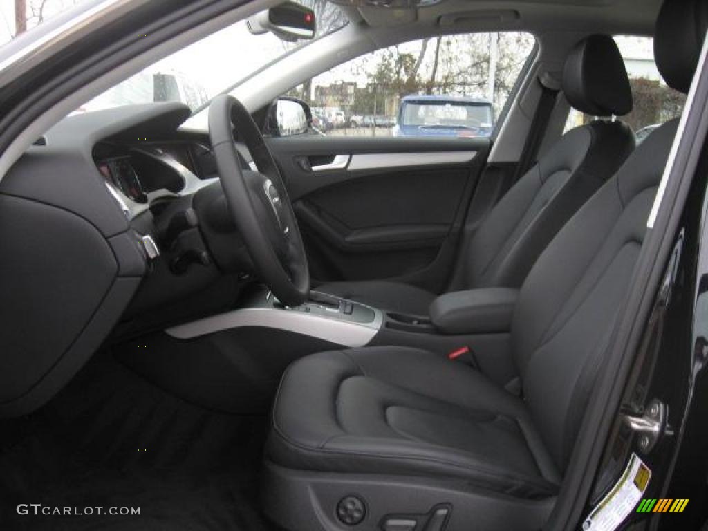 Black Interior 2011 Audi A4 2.0T Sedan Photo #43446232