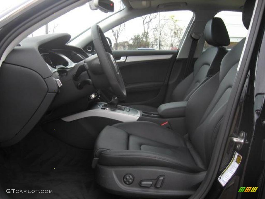 Black Interior 2011 Audi A4 2.0T quattro Sedan Photo #43446376