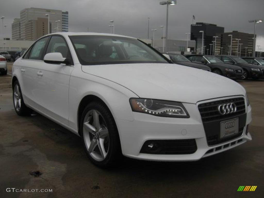 2011 A4 2.0T Sedan - Ibis White / Cardamom Beige photo #1