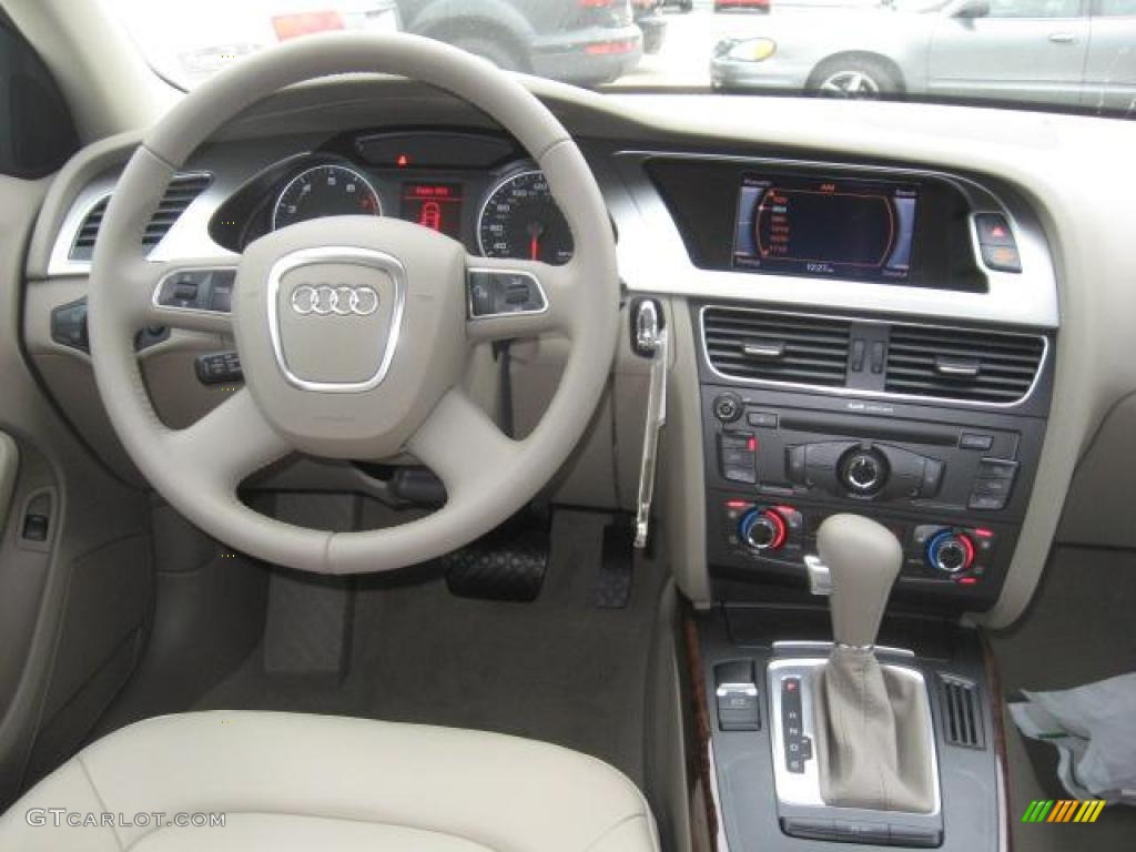 2011 Audi A4 2.0T Sedan Cardamom Beige Dashboard Photo #43446816