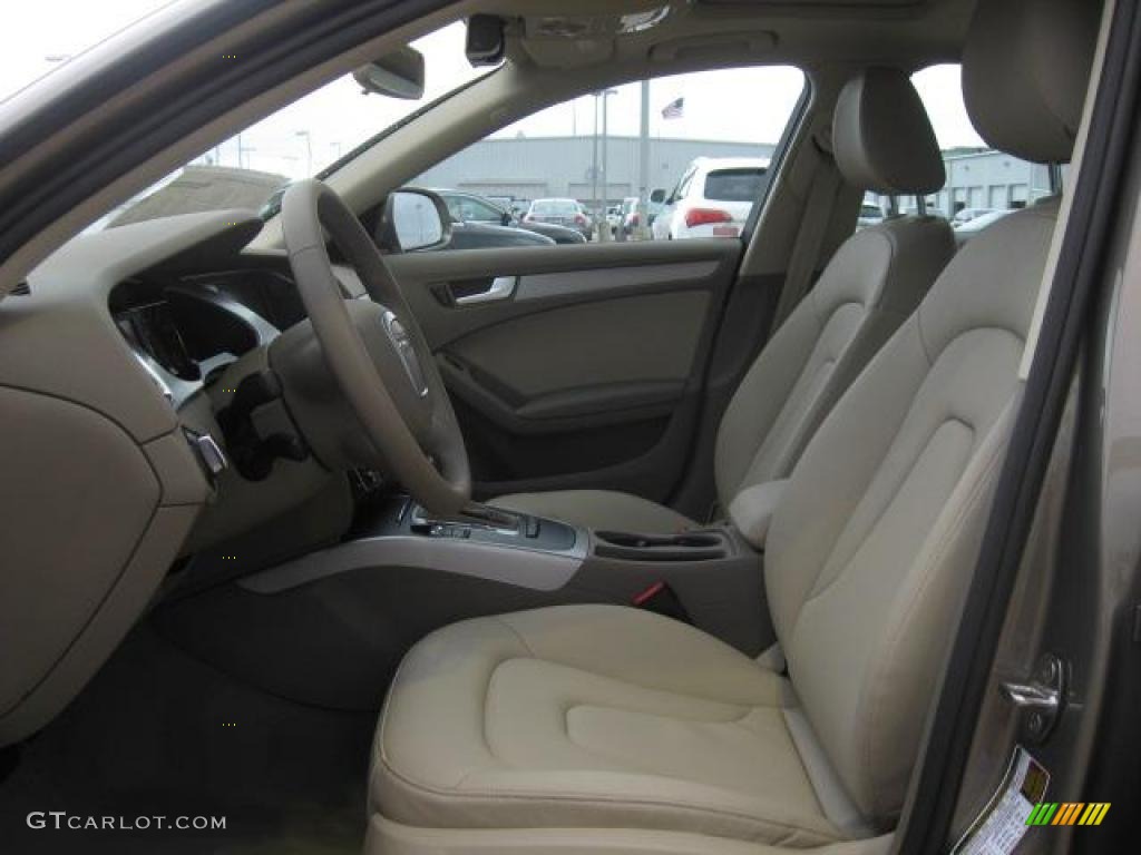 Cardamom Beige Interior 2011 Audi A4 2.0T Sedan Photo #43446944