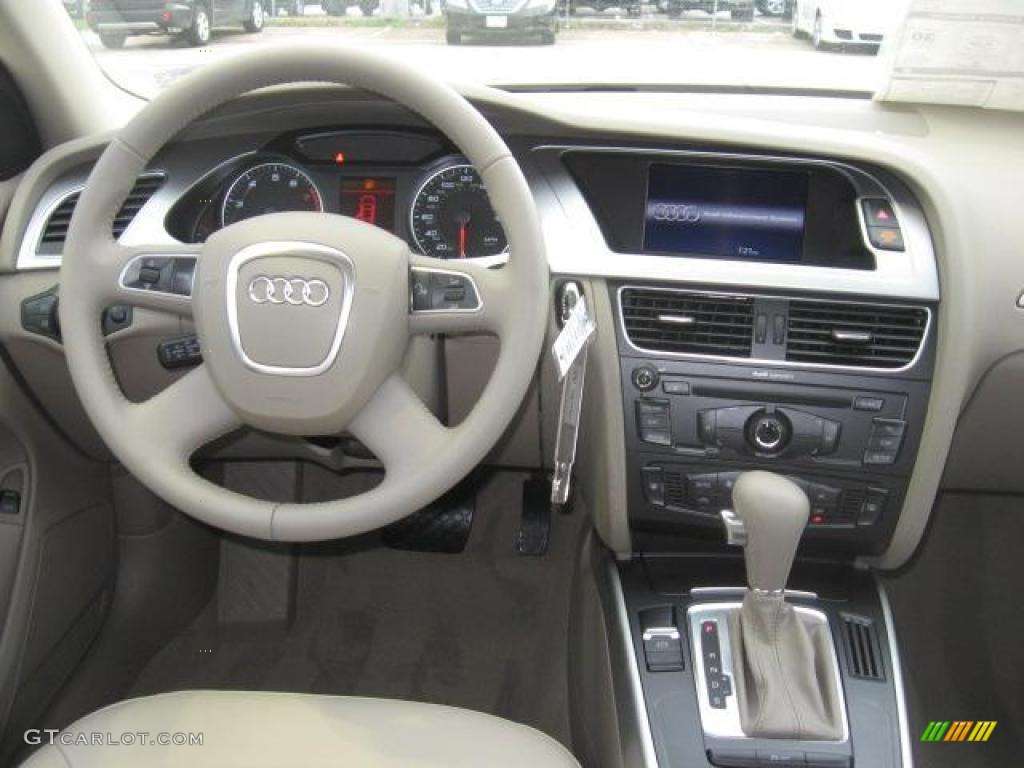 2011 Audi A4 2.0T Sedan Cardamom Beige Dashboard Photo #43446952