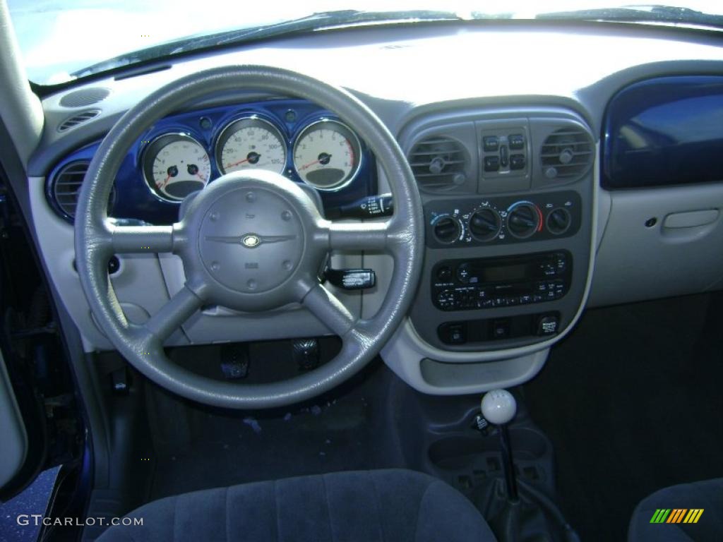 2001 PT Cruiser  - Patriot Blue Pearl / Taupe/Pearl Beige photo #13