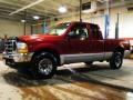 2001 Red Ford F350 Super Duty XLT SuperCab  photo #2