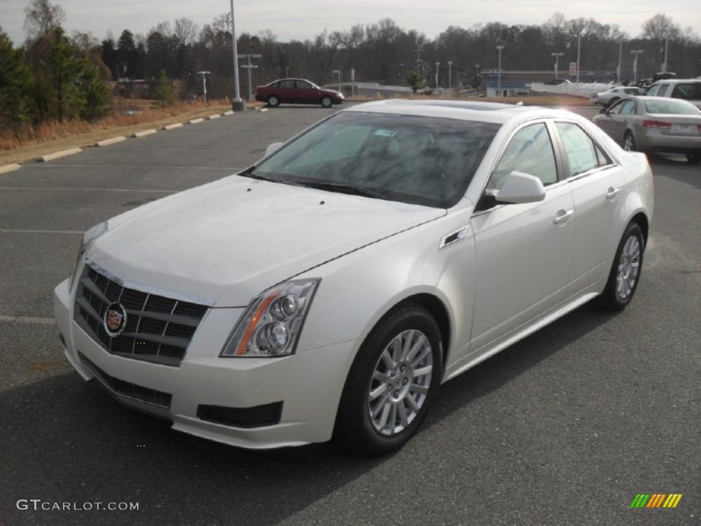 White Diamond Tricoat 2011 Cadillac CTS 3.0 Sedan Exterior Photo #43457077