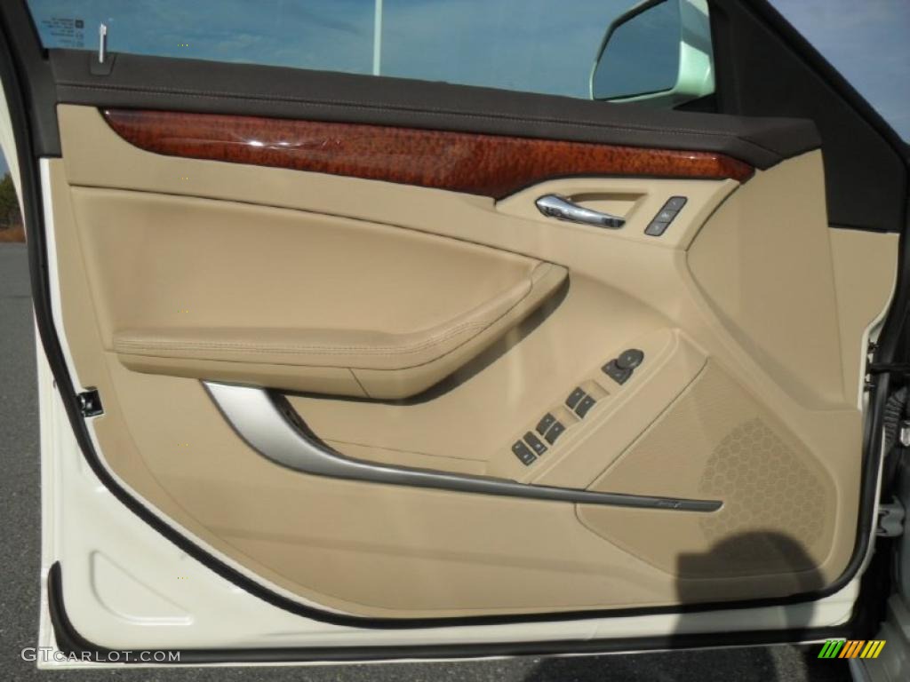 2011 Cadillac CTS 3.0 Sedan Cashmere/Cocoa Door Panel Photo #43457216