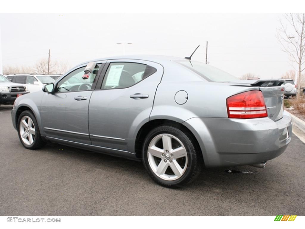 2008 Avenger R/T - Silver Steel Metallic / Dark Slate Gray/Light Slate Gray photo #4