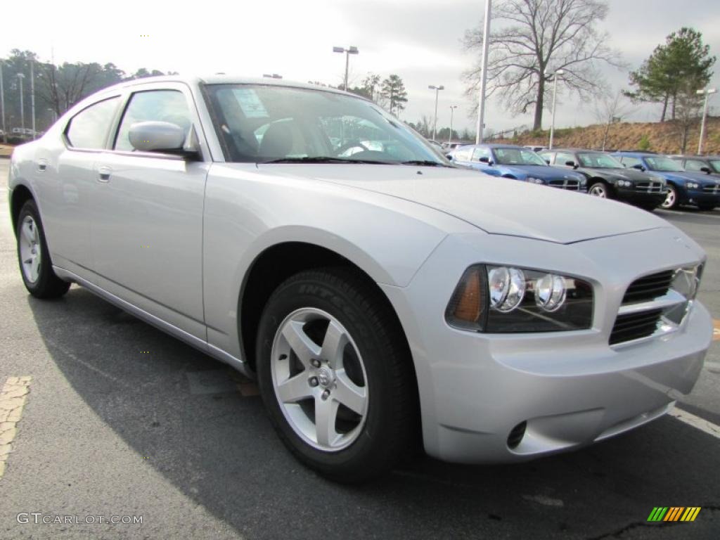 2010 Charger SE - Bright Silver Metallic / Dark Slate Gray photo #4