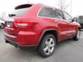 2011 Inferno Red Crystal Pearl Jeep Grand Cherokee Overland  photo #3