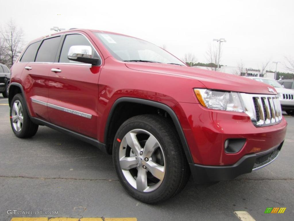 Inferno Red Crystal Pearl 2011 Jeep Grand Cherokee Overland Exterior Photo #43462516
