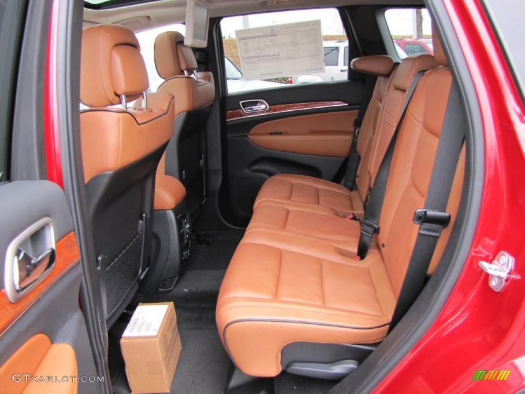 New Saddle/Black Interior 2011 Jeep Grand Cherokee Overland Photo #43462564