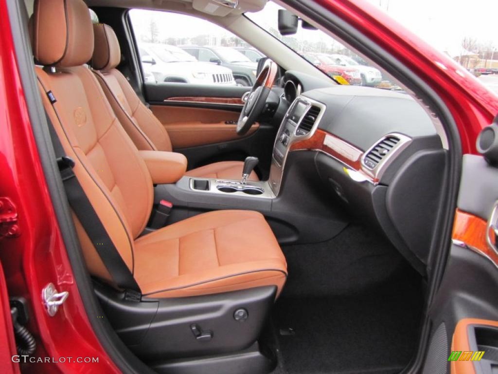New Saddle/Black Interior 2011 Jeep Grand Cherokee Overland Photo #43462649