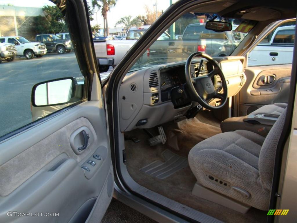 1999 Silverado 1500 LS Extended Cab - Light Pewter Metallic / Medium Oak photo #13