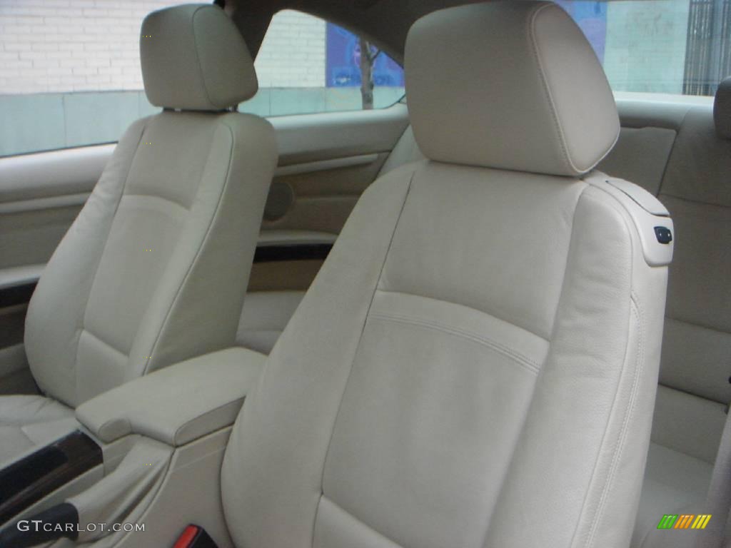 2007 3 Series 328xi Coupe - Jet Black / Cream Beige photo #6
