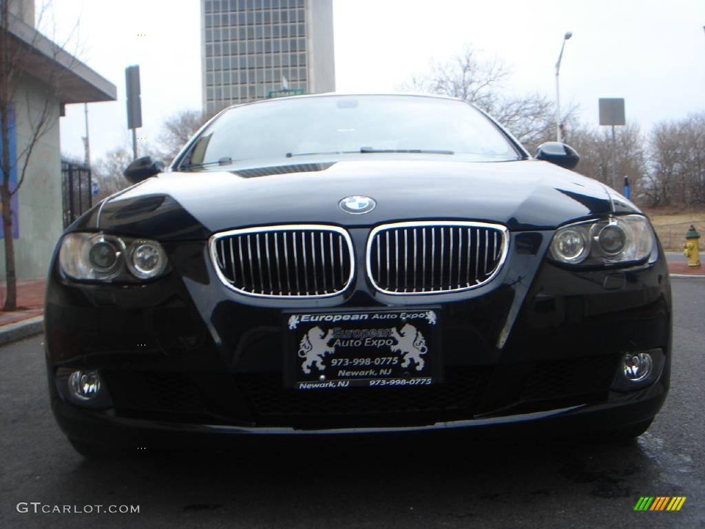 2007 3 Series 328xi Coupe - Jet Black / Cream Beige photo #9