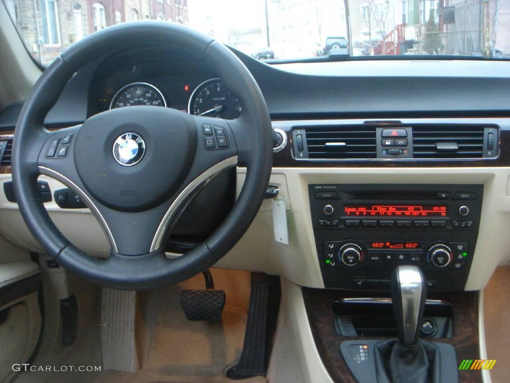 2007 3 Series 328xi Coupe - Jet Black / Cream Beige photo #22