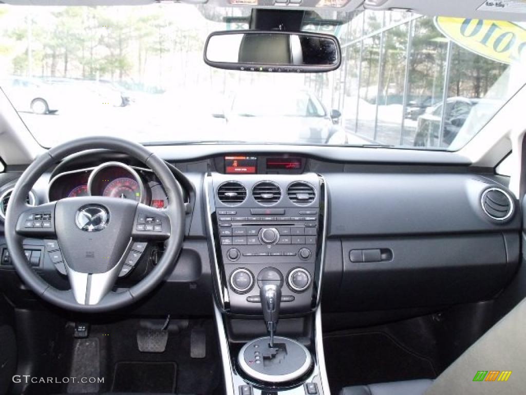 2010 Mazda CX-7 s Grand Touring AWD Black Dashboard Photo #43468114