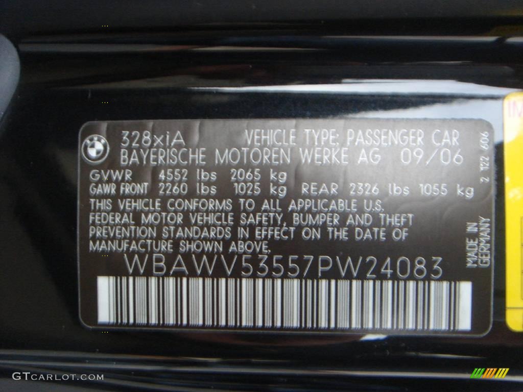 2007 3 Series 328xi Coupe - Jet Black / Cream Beige photo #30