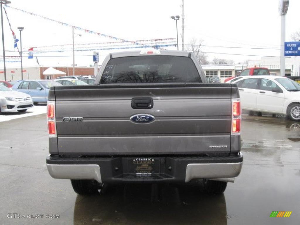 2011 F150 XLT SuperCab 4x4 - Sterling Grey Metallic / Steel Gray photo #4