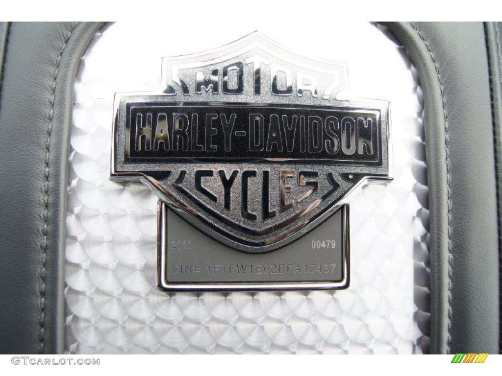 2011 F150 Harley-Davidson SuperCrew 4x4 - Tuxedo Black Metallic / Black/Silver Smoke photo #47