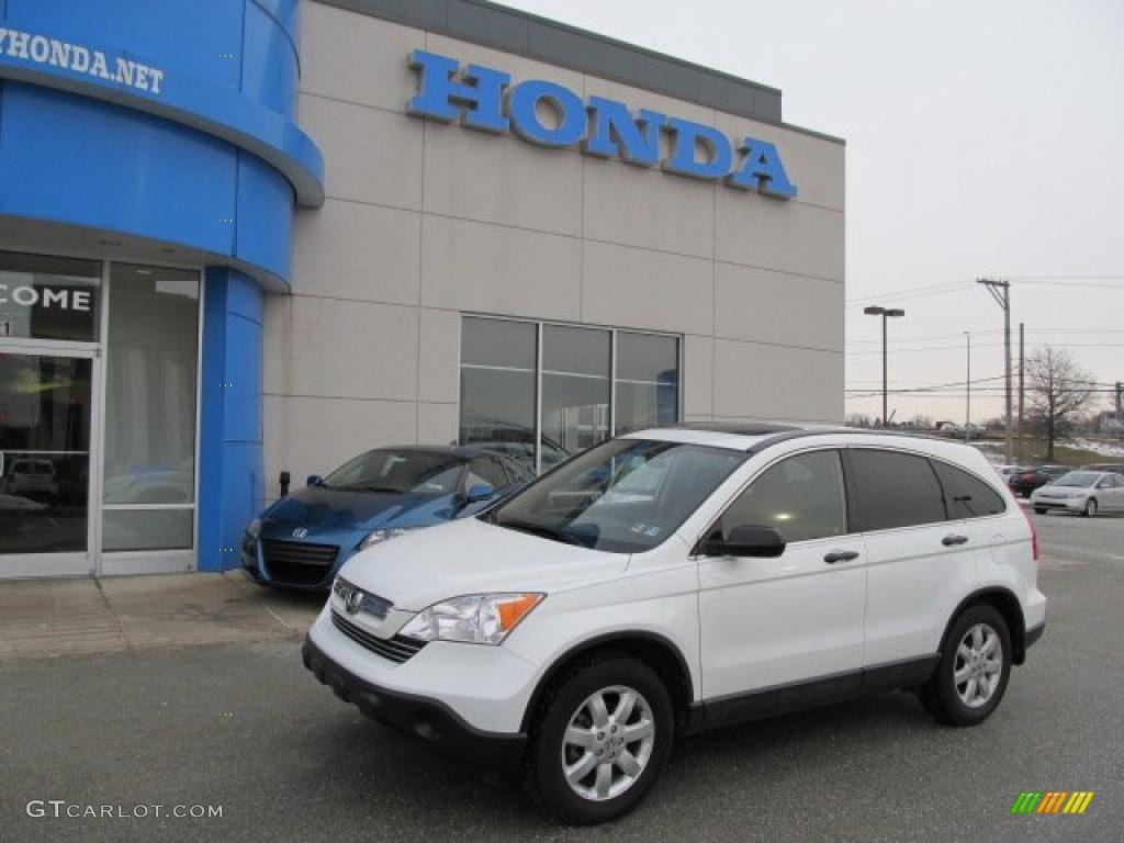 2007 CR-V EX 4WD - Taffeta White / Gray photo #1