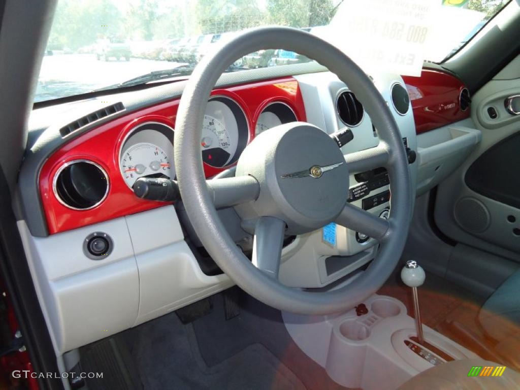 2007 Chrysler PT Cruiser Touring Convertible Pastel Slate Gray Dashboard Photo #43473414