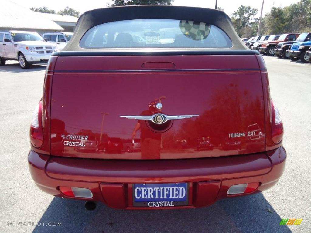 2007 PT Cruiser Touring Convertible - Inferno Red Crystal Pearl / Pastel Slate Gray photo #8