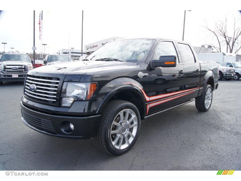 2011 F150 Harley-Davidson SuperCrew 4x4 - Tuxedo Black Metallic / Black/Silver Smoke photo #59