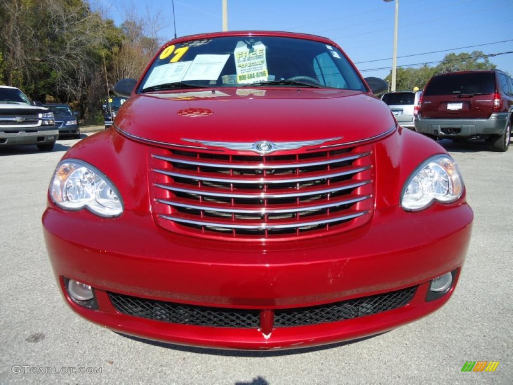 2007 PT Cruiser Touring Convertible - Inferno Red Crystal Pearl / Pastel Slate Gray photo #15