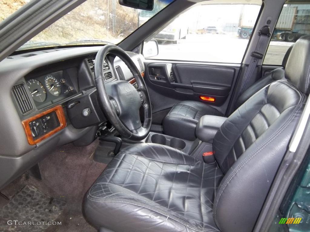 1996 Grand Cherokee Laredo 4x4 - Forest Green Pearlcoat / Agate photo #13