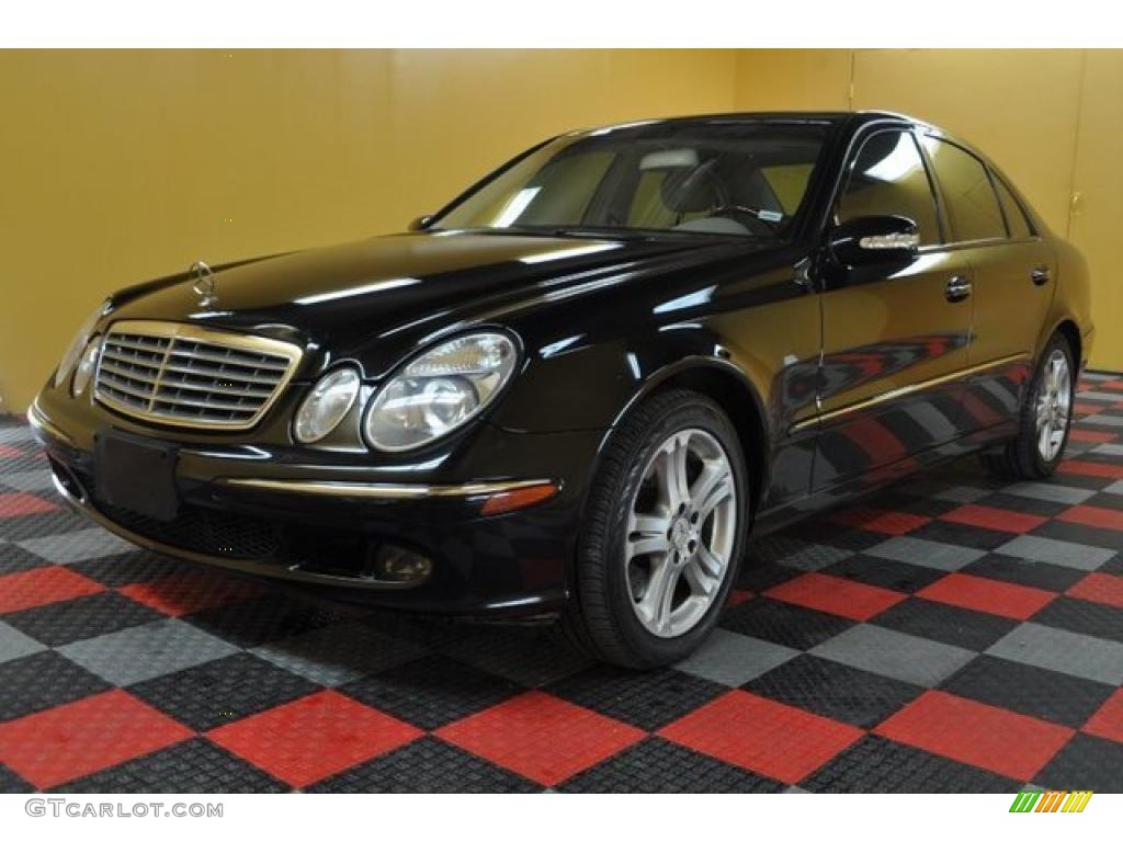 2005 E 500 4Matic Sedan - Black / Stone photo #1