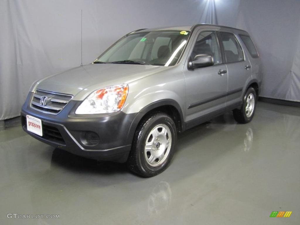 2005 CR-V LX 4WD - Satin Silver Metallic / Black photo #1